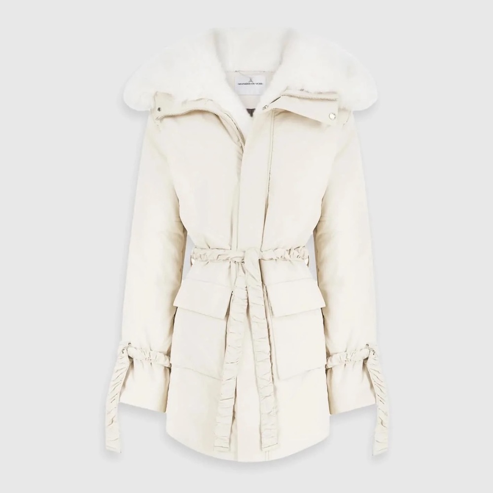 Faux Fur Longline Coat - Picture 5 of 5